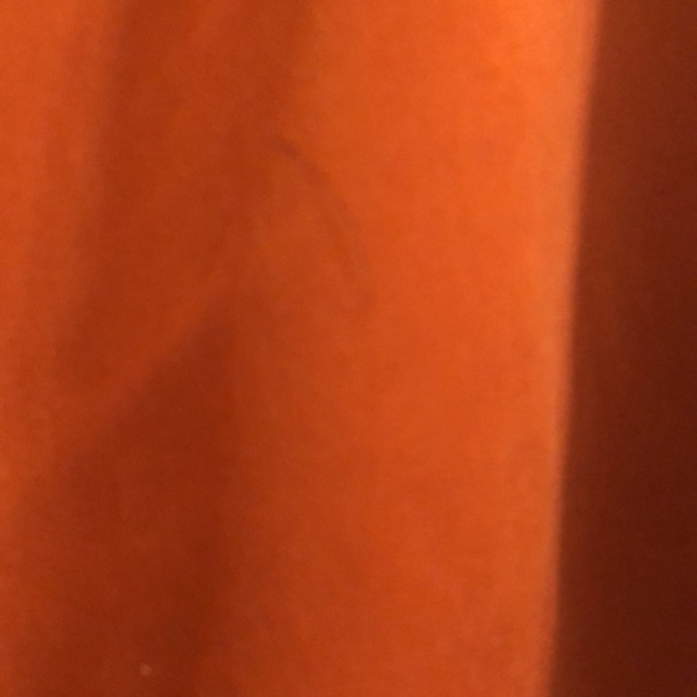 Eci Burnt Orange Tie Waist 3/4 sleeve long silky blouse size large - Picture 5 of 9